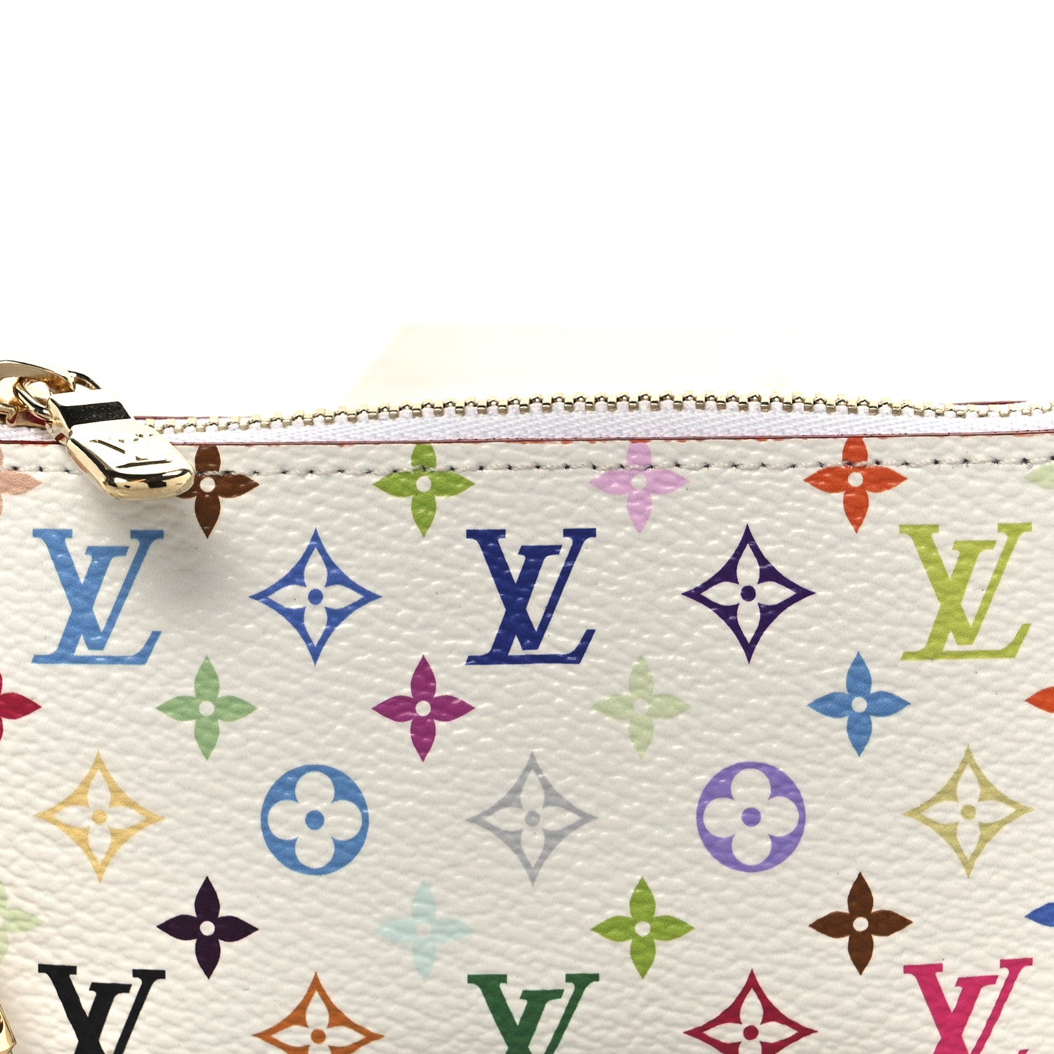 Louis Vuitton LV X TM Monogram Multicolor Key Pouch White 7 of 8