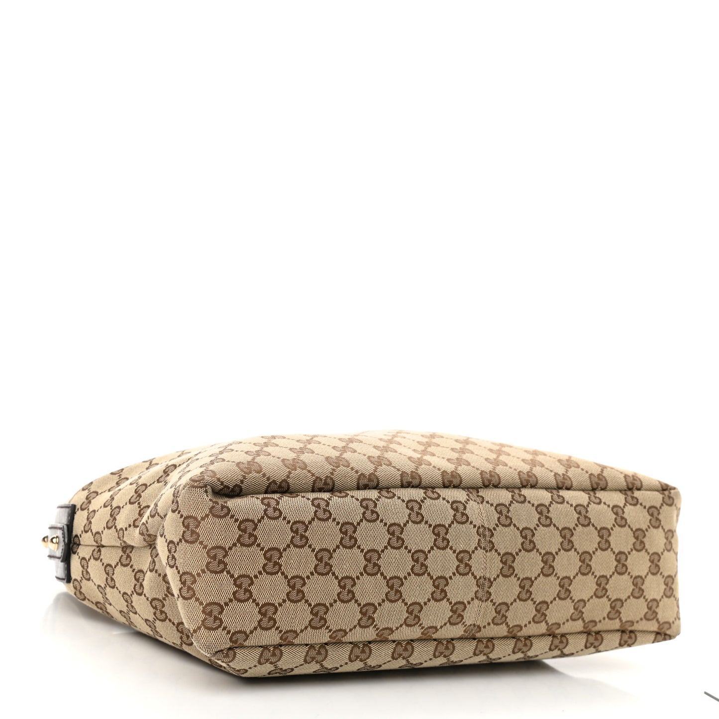 Monogram Medium Horsebit Chain Hobo Dark Brown