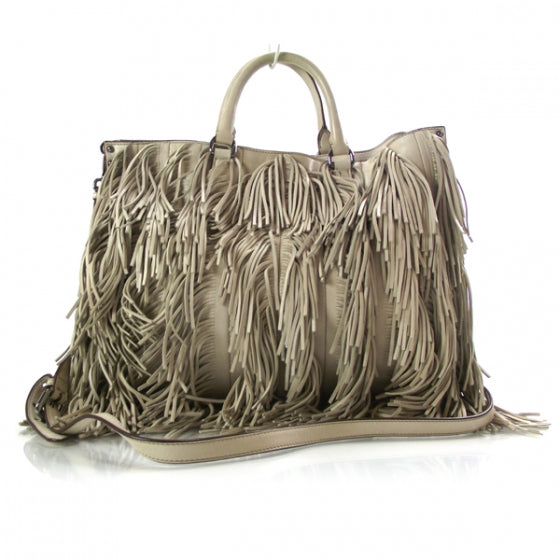Prada Nappa Fringe Tote Cera 1 of 11