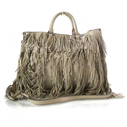 Prada Nappa Fringe Tote Cera 1 of 11