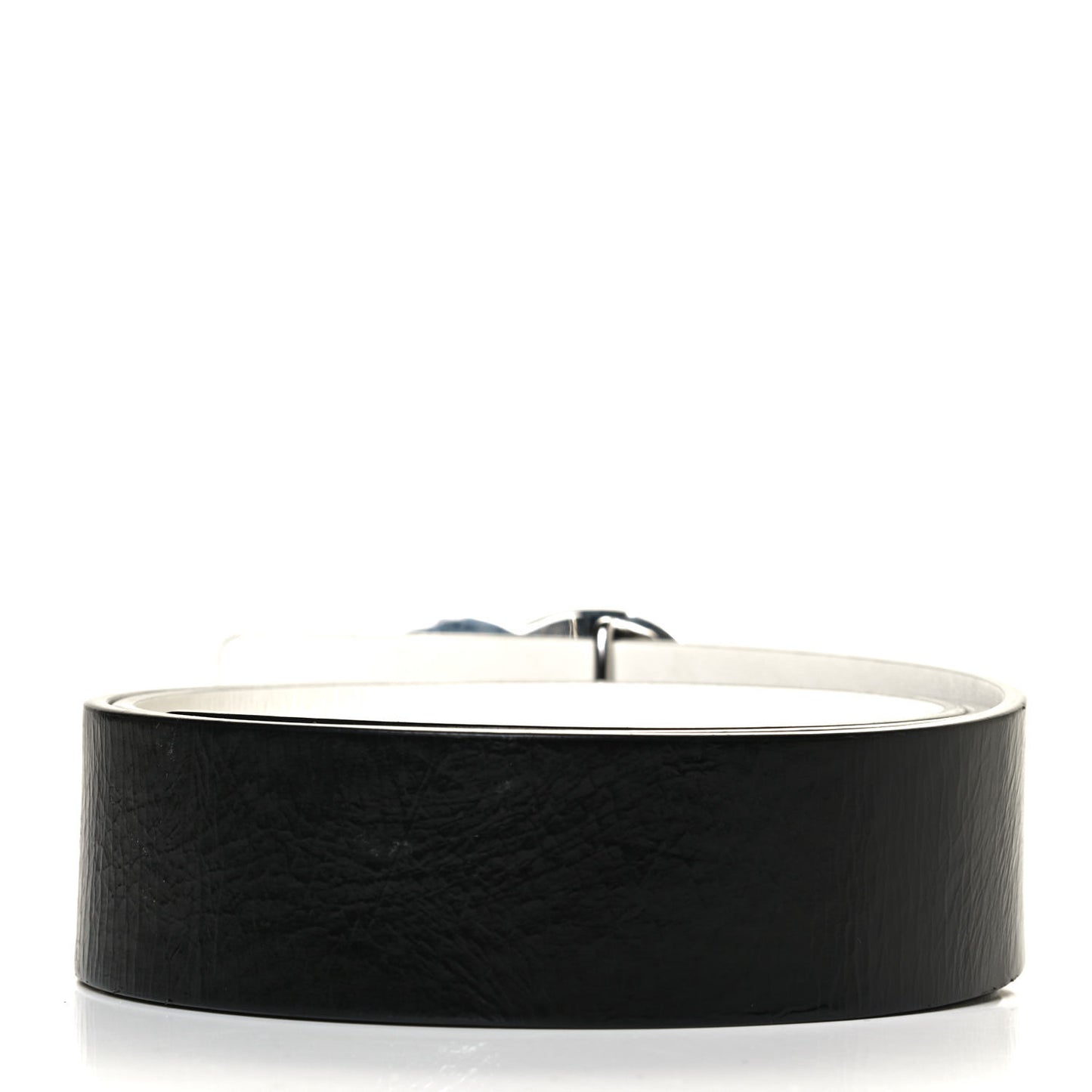 Calfskin CC Reversible Belt 85 Black White