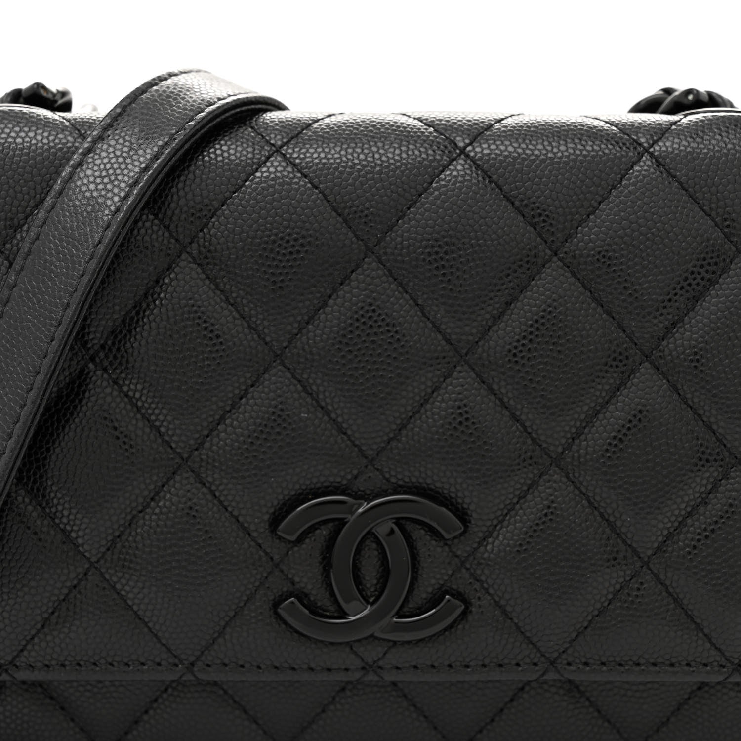 Chanel Caviar Quilted My Everything Wallet On Chain WOC Black 8 of 14