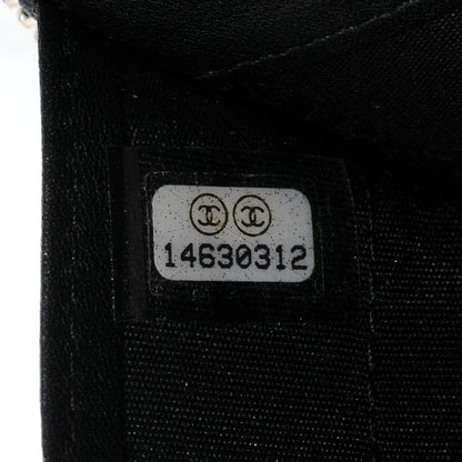 Chanel Patent Quilted Large Zip Around Wallet Black 8 of 9
