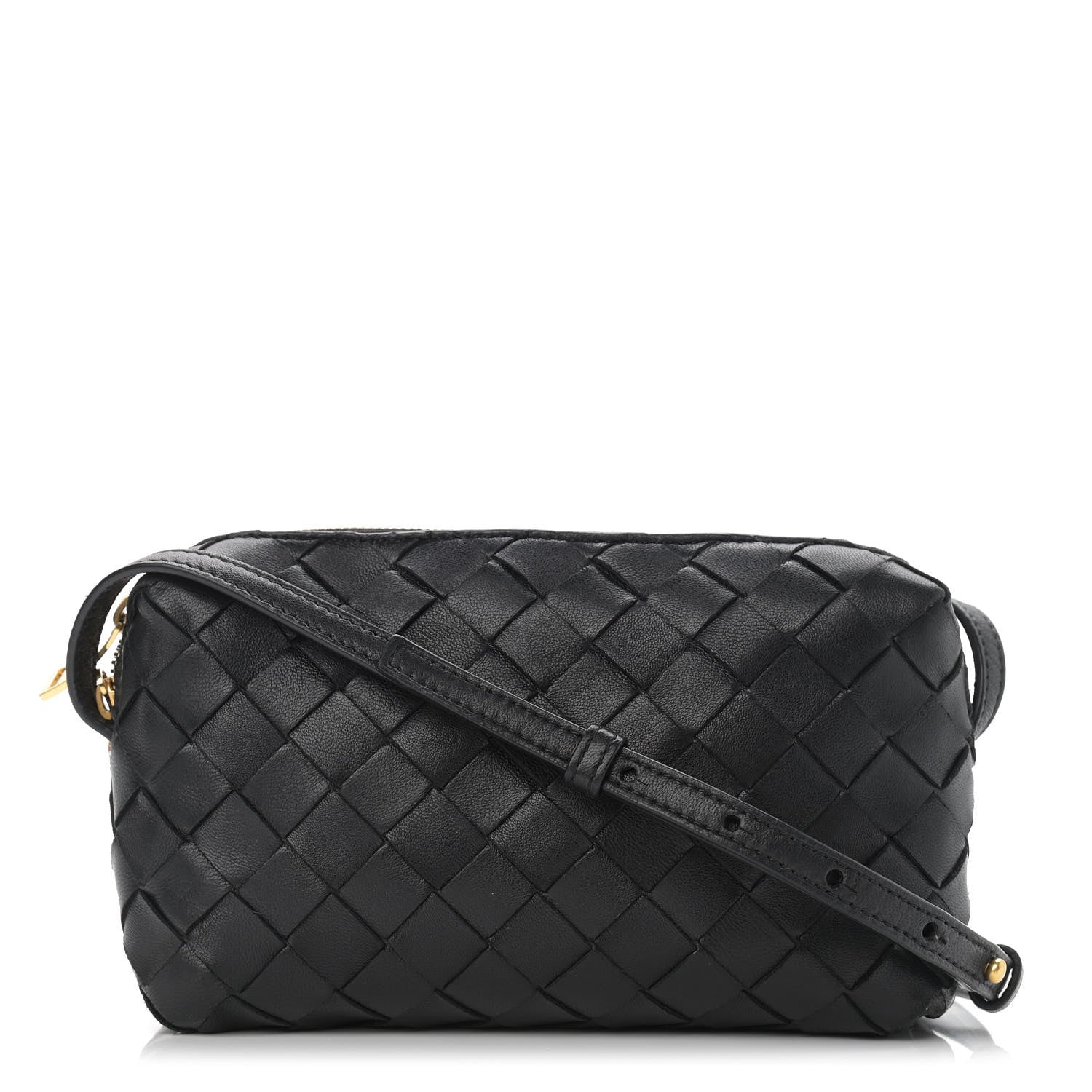 Bottega Veneta Nappa Intrecciato Mini Crossbody Black 1 of 9