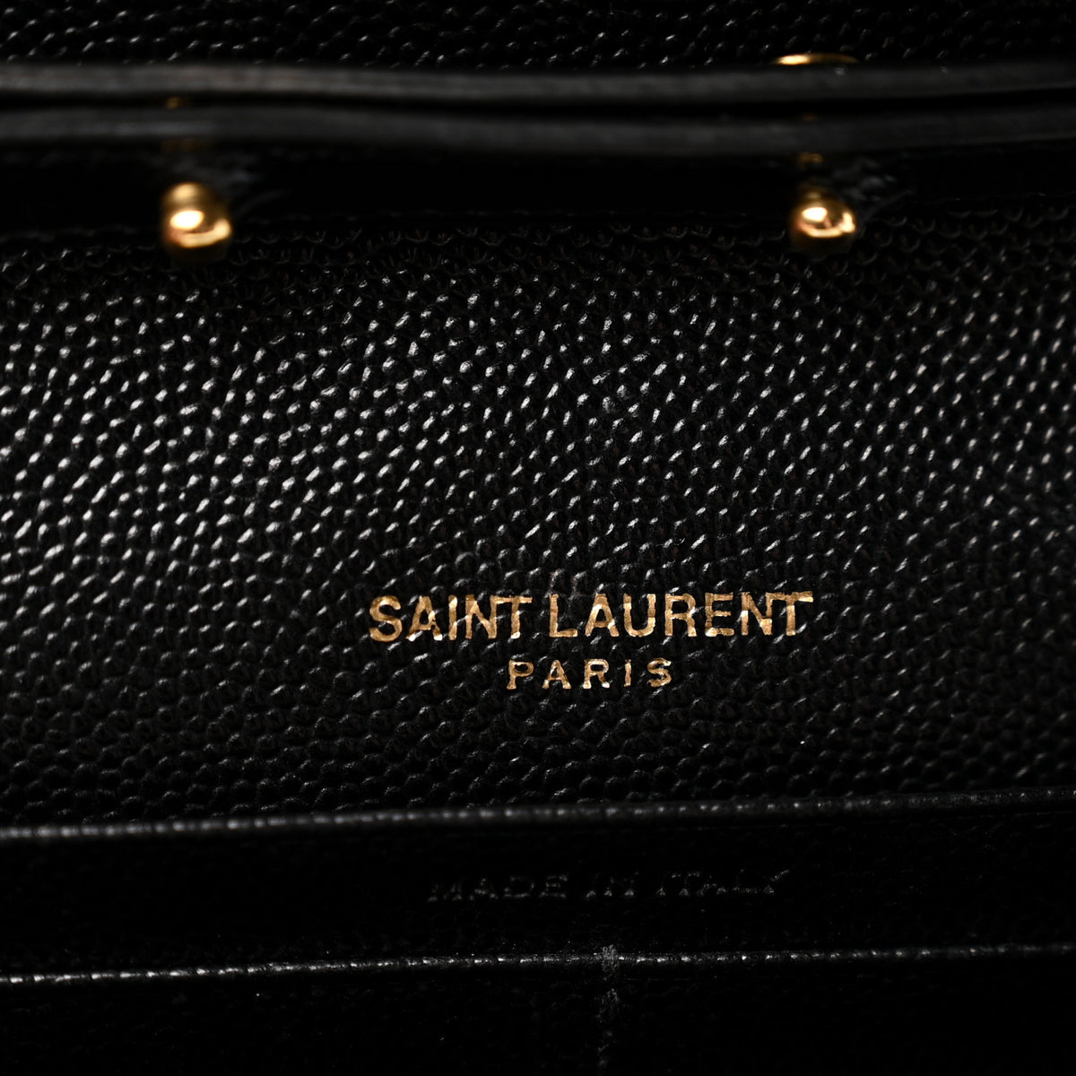 Grain De Poudre Matelasse Chevron Monogram Chain Wallet Black