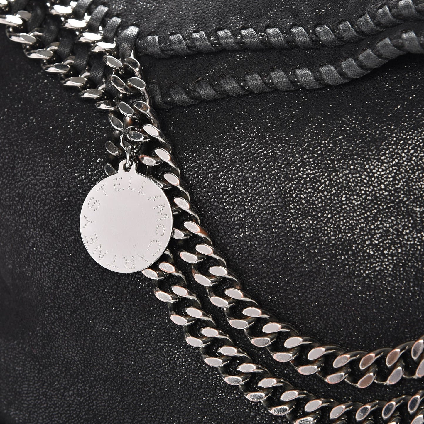 Shaggy Deer Falabella Fold Over Tote Black