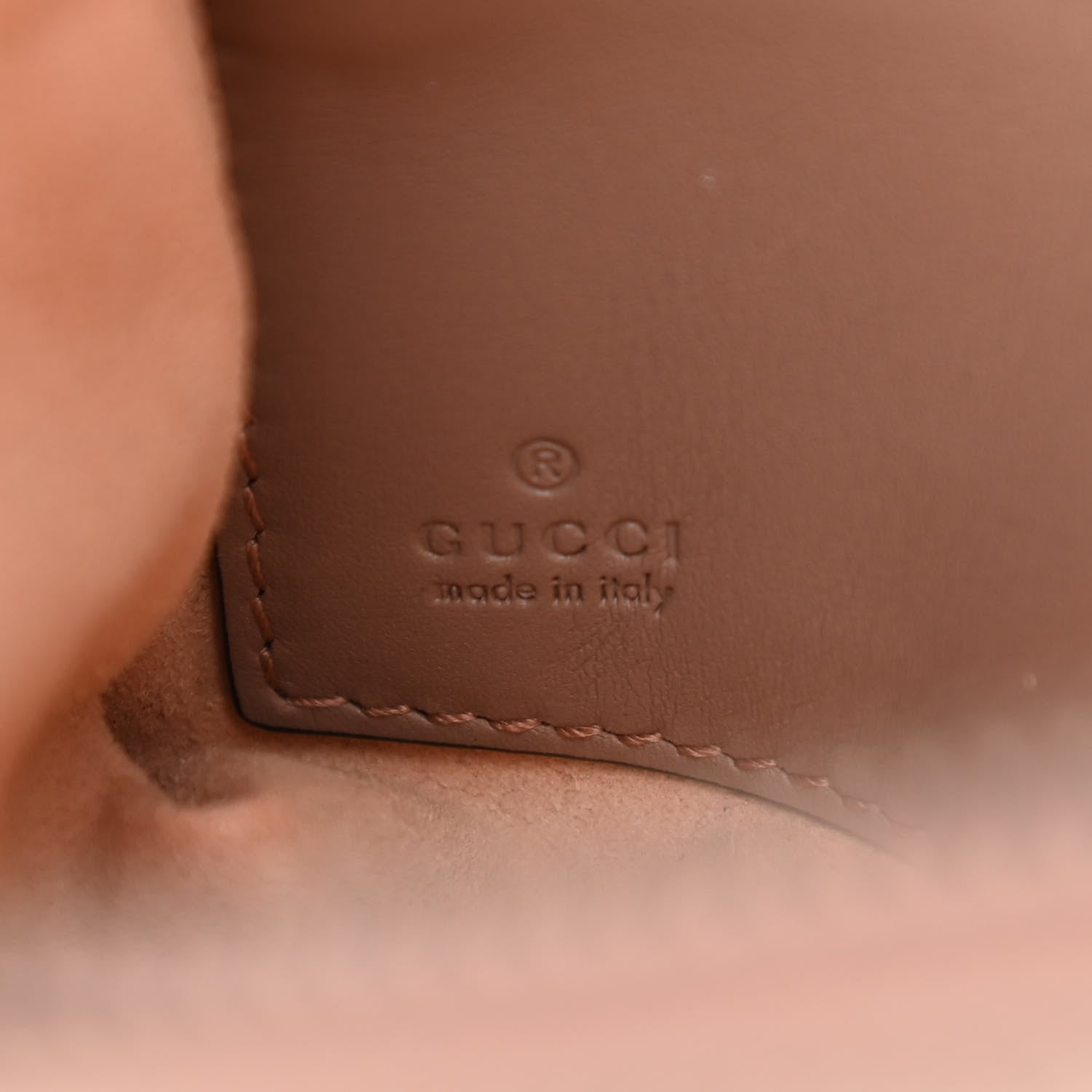 Gucci Calfskin Matelasse Mini GG Marmont Chain Bag Porcelain Rose 6 of 12