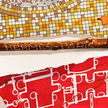 Hermes Silk Le Robinson Chic Scarf 90 2 of 3