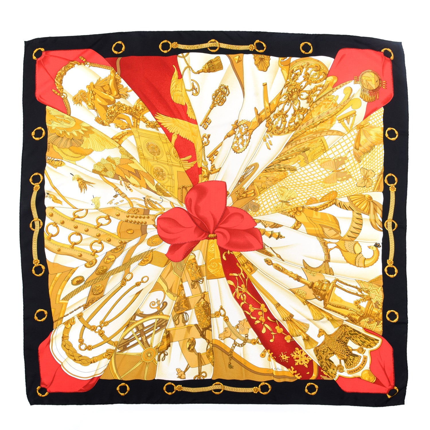 Hermes Silk Soleil De Soie Scarf 90 1 of 4
