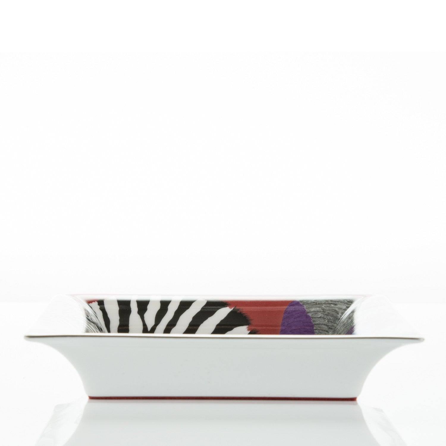 Hermes Porcelain Zebra Pegasus Change Tray Bougainvillea 5 of 5