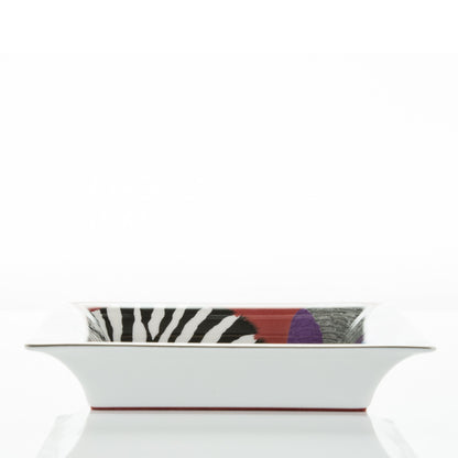 Hermes Porcelain Zebra Pegasus Change Tray Bougainvillea 5 of 5