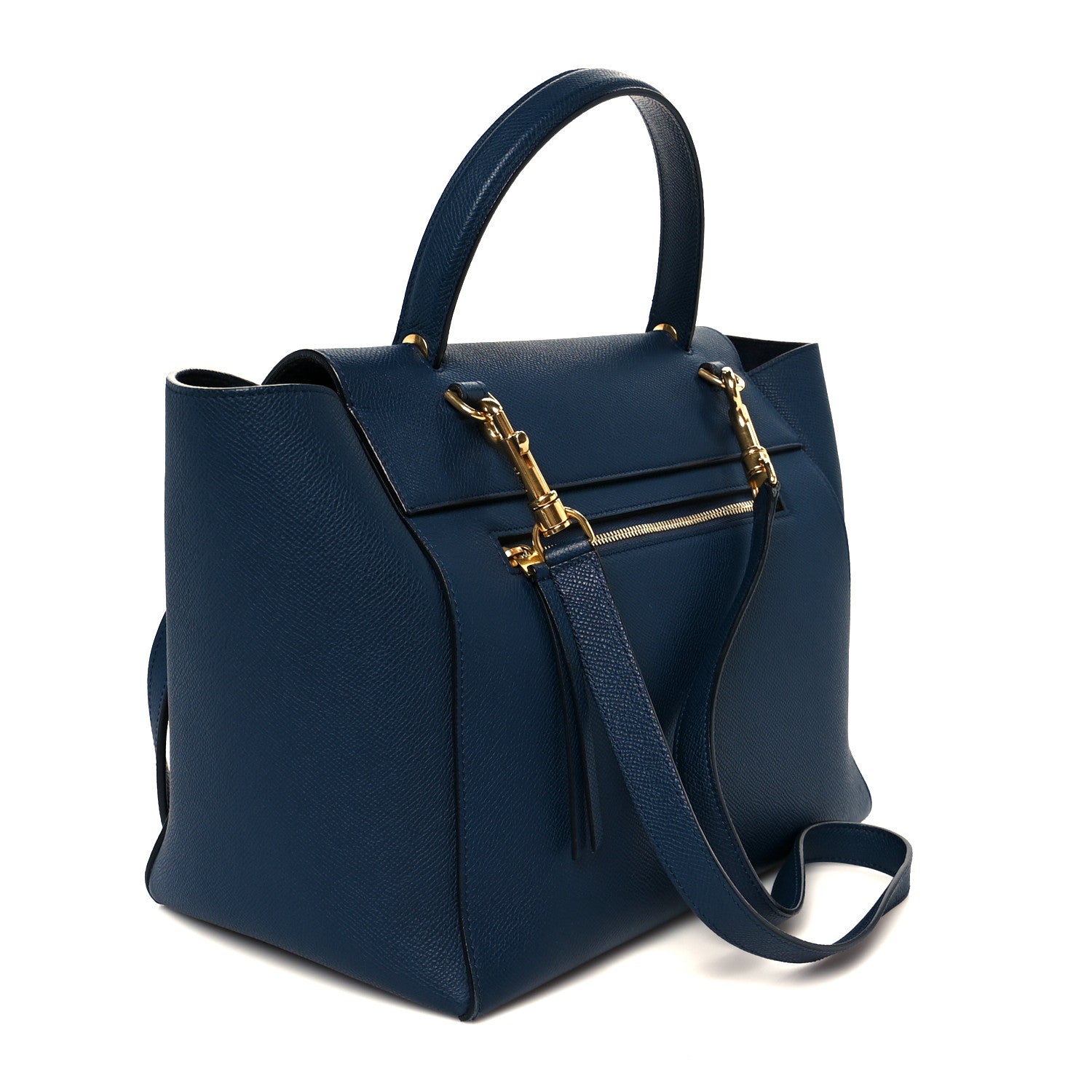 Celine Grained Calfskin Mini Belt Bag Indigo 3 of 11