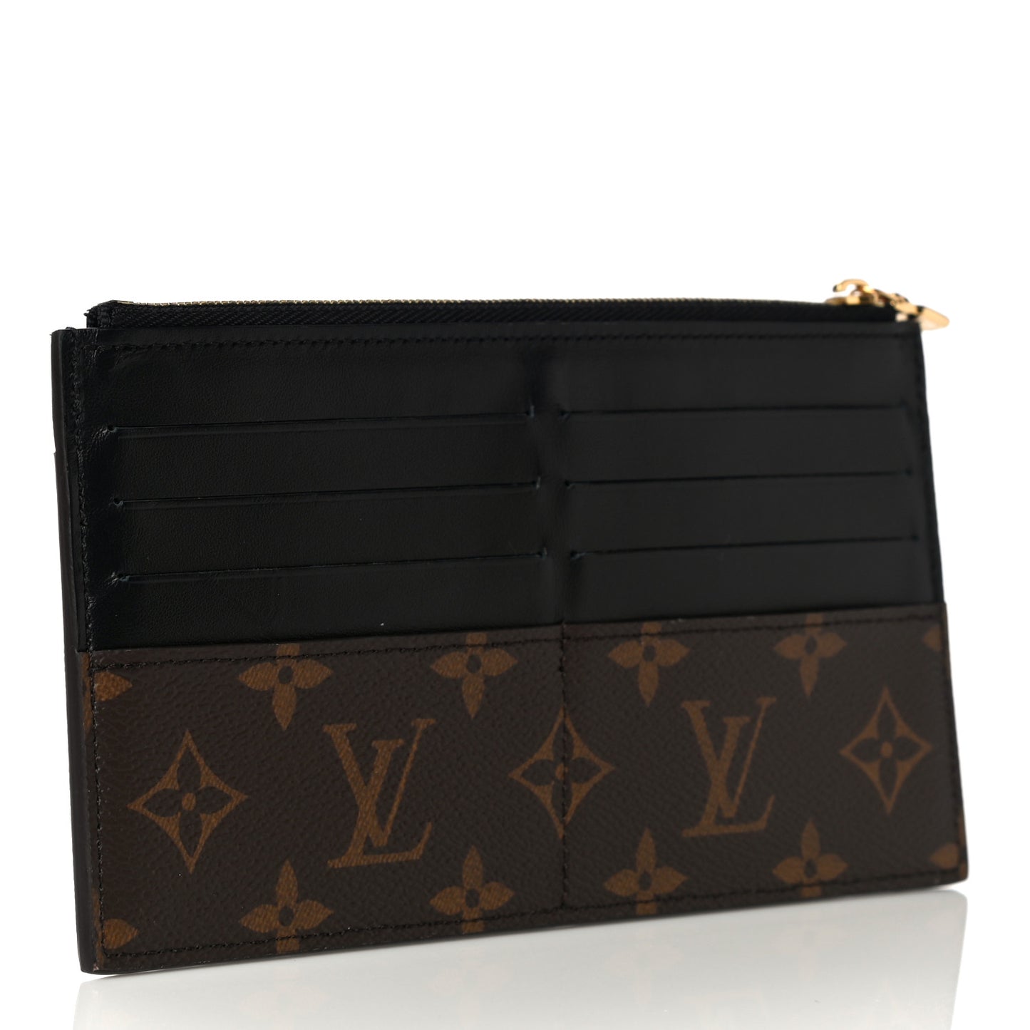 Monogram Slim Purse Black