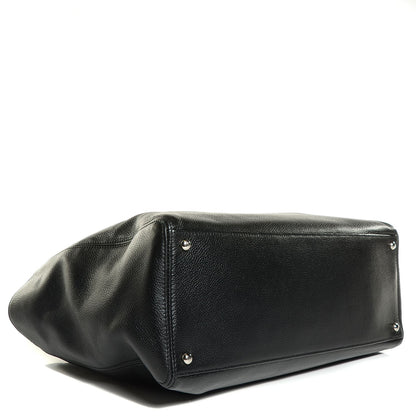 Chanel Calfskin Cerf Executive Shopper Tote Black 4 of 8