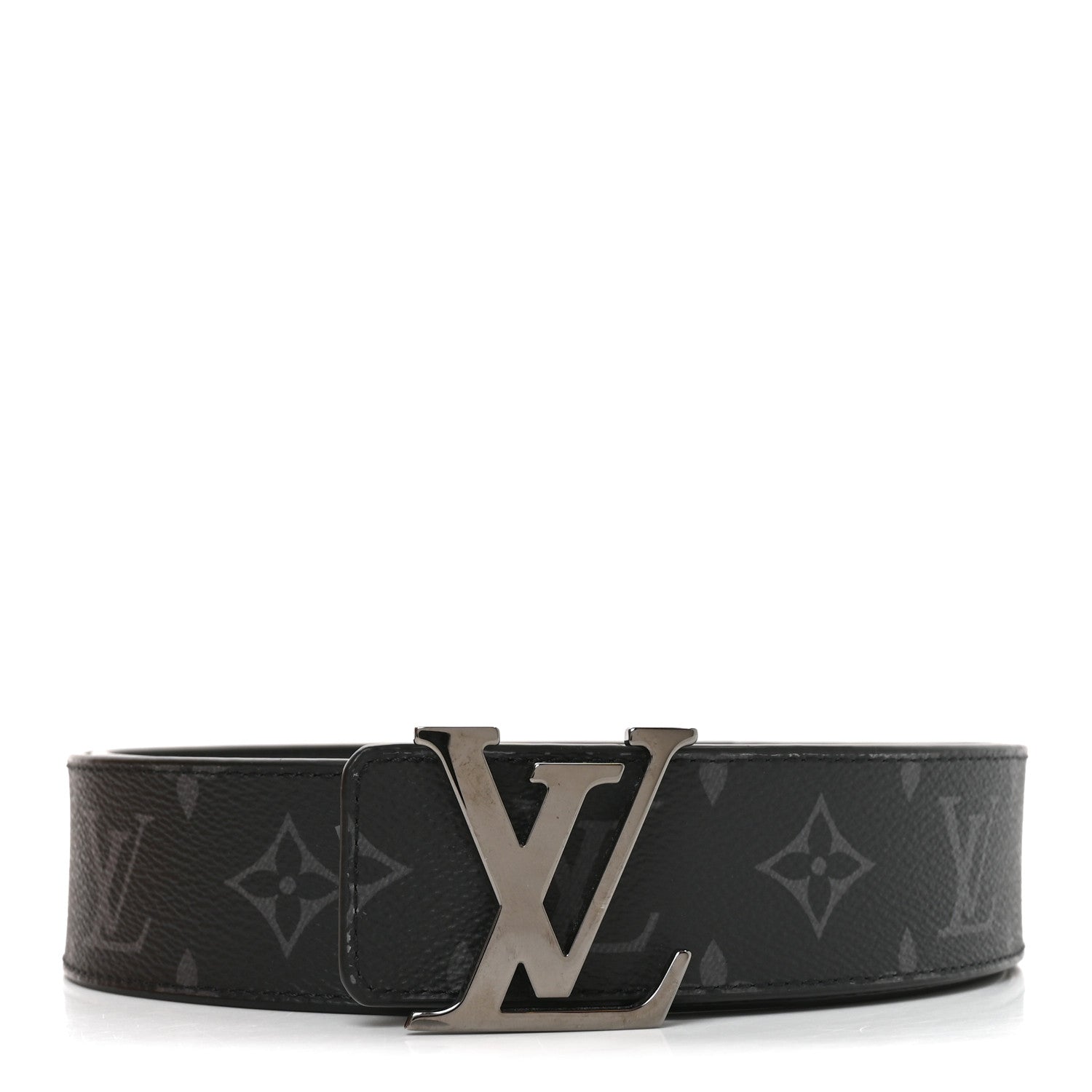 Louis Vuitton Calfskin Monogram Eclipse 40mm LV Initiales Reversible Belt 120 48 1 of 6
