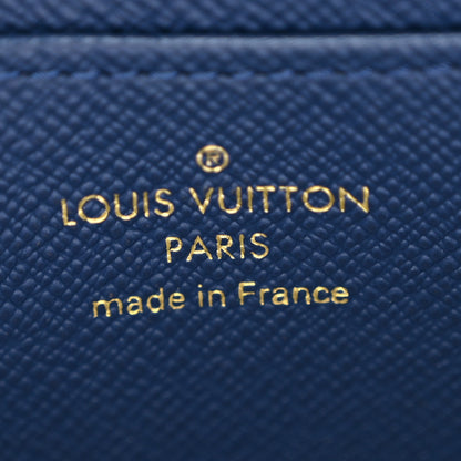 Louis Vuitton Denim Monogram Jacquard Zippy Coin Purse Bleu 6 of 7