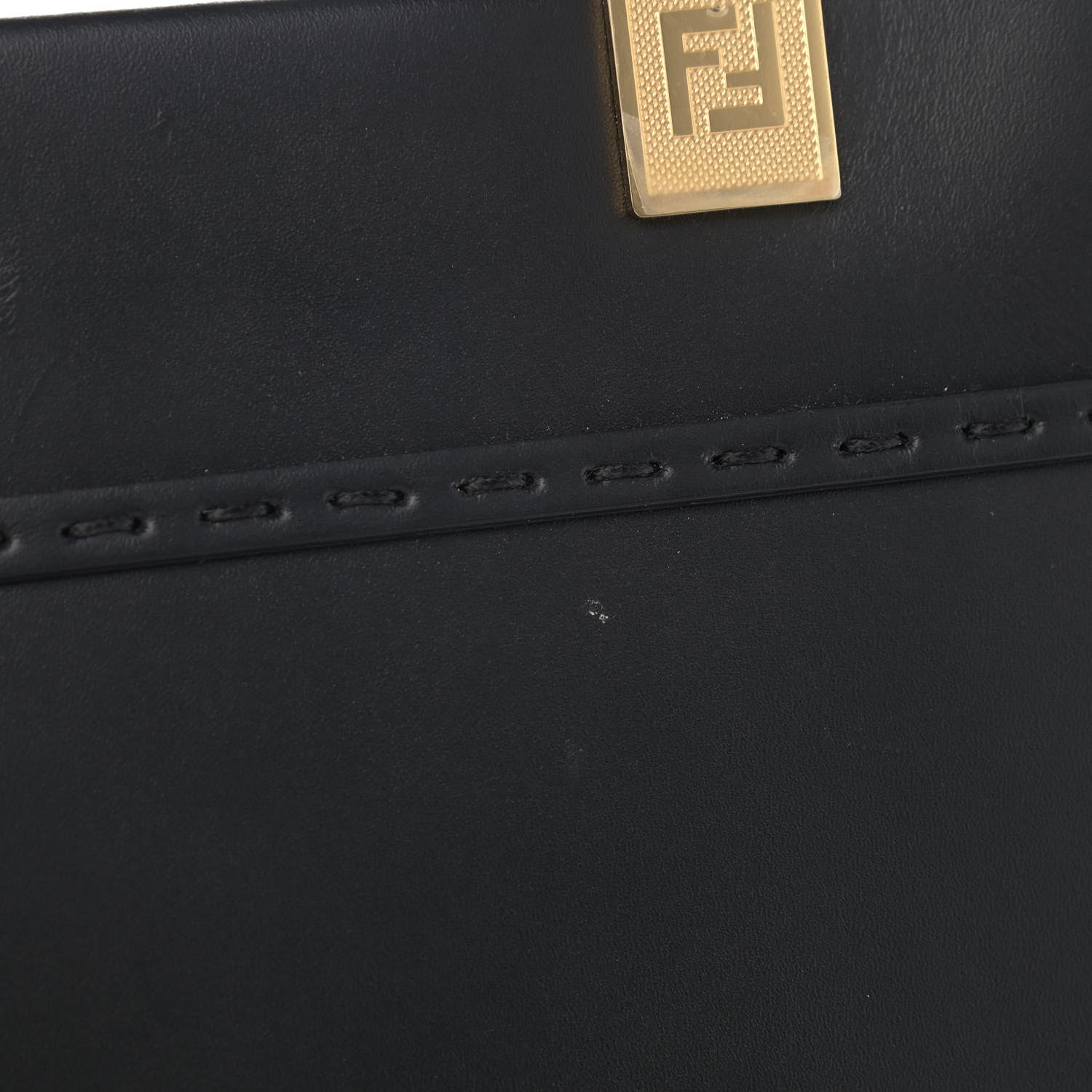 Fendi Vitello King Plexiglass Medium Fendi Sunshine Shopper Tote Black 11 of 12