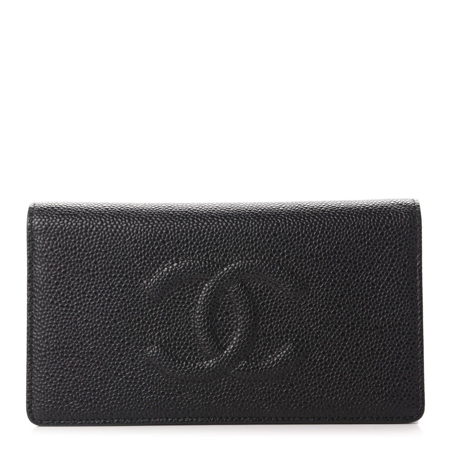 Chanel Caviar Timeless CC Yen Wallet Black 1 of 8