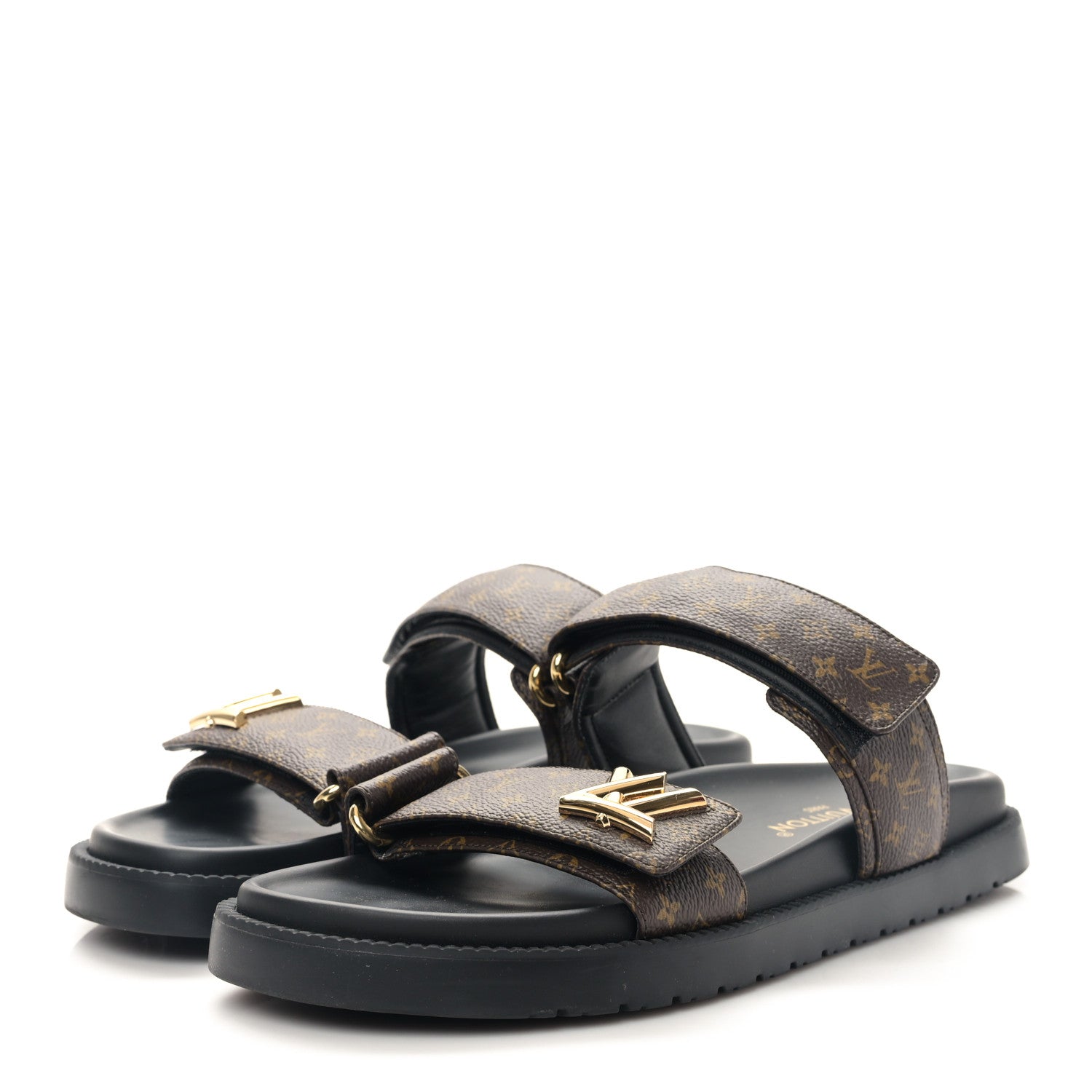 Louis Vuitton Monogram LV Flat Sandals 41 3 of 9
