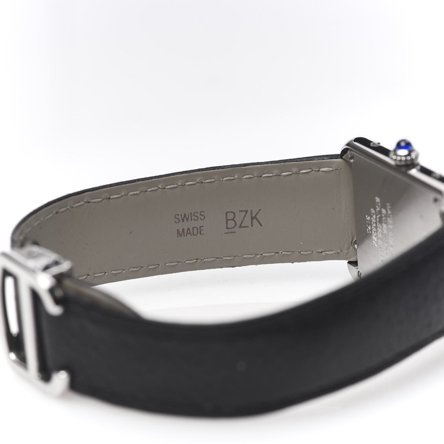 Stainless Steel Calfskin 24mm Tank Solo Quartz Watch