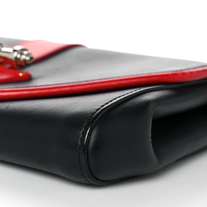 Givenchy Calfskin Obsedia Chain Clutch Black Red 8 of 10