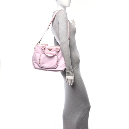 Prada Nylon Front Pocket Bag Pink 2 of 10