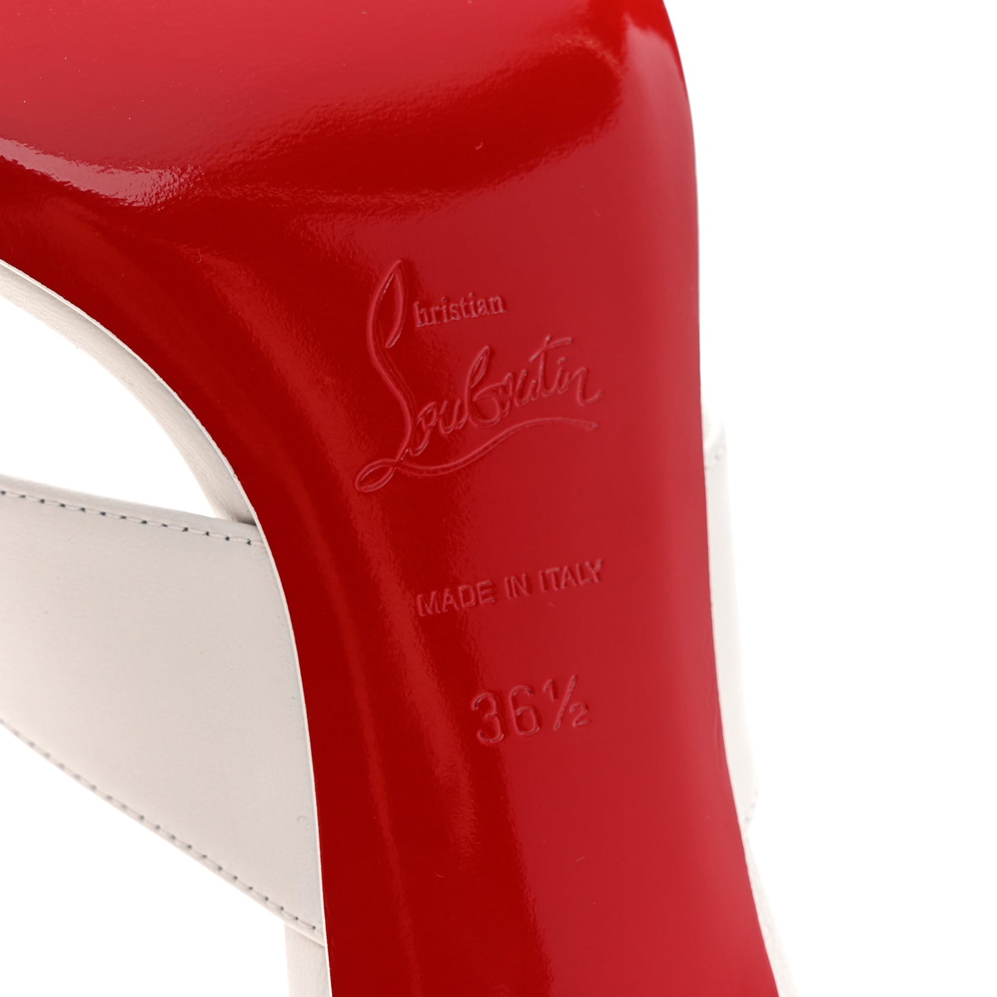 Calfskin Raratonga 55 Thong Sandals 36.5 White