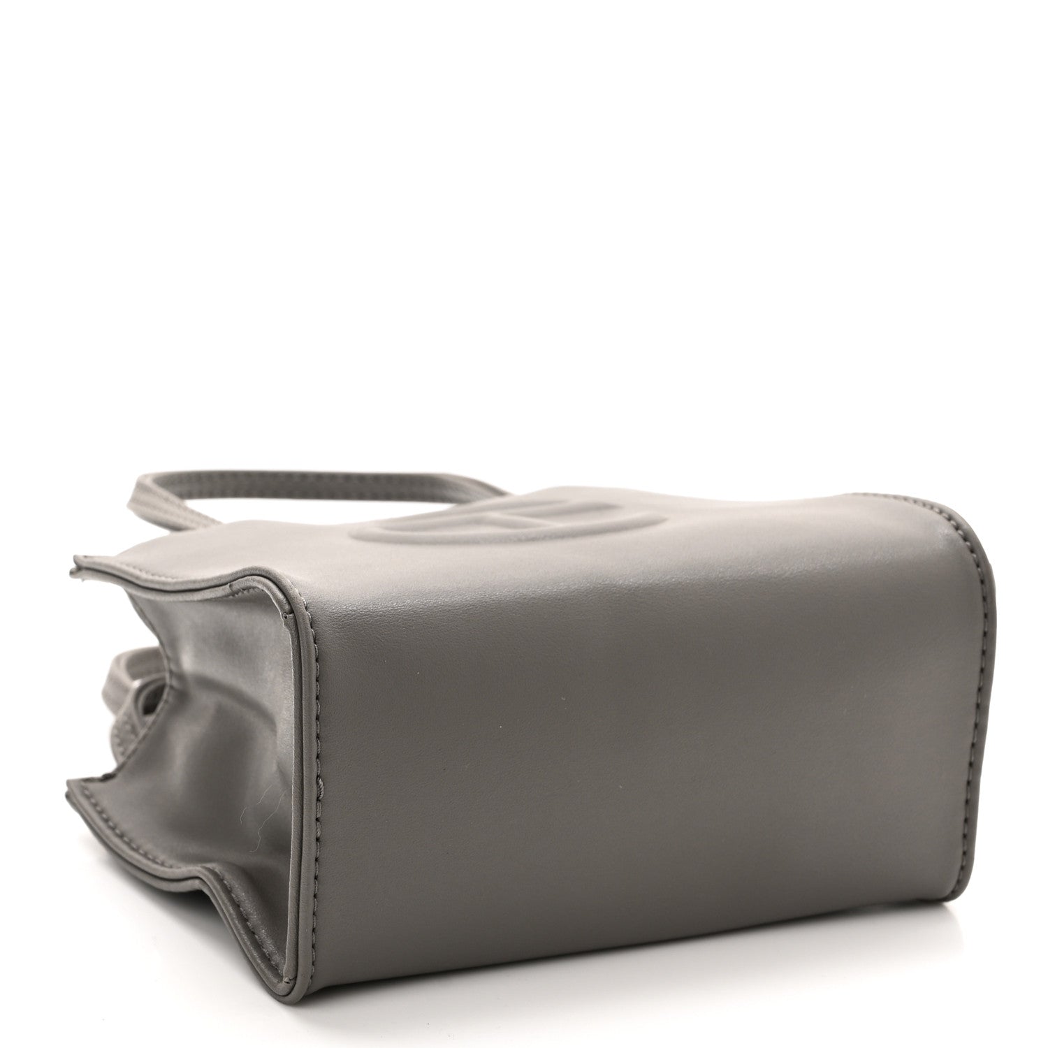 Telfar Vegan Leather Small Shopping Bag Grey 4 of 10
