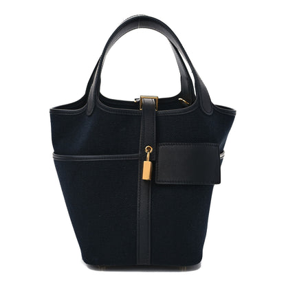 Hermes Toile Goeland Swift Cargo Picotin Lock 18 Black 1 of 8