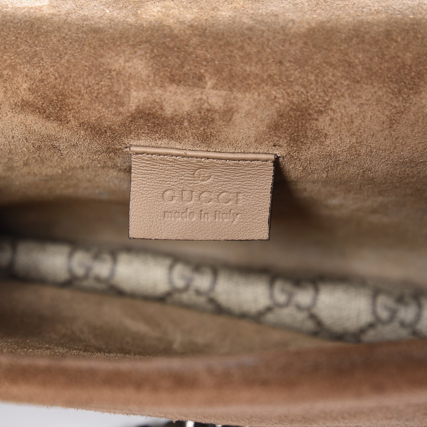 GG Supreme Monogram Mini Dionysus Shoulder Bag Taupe