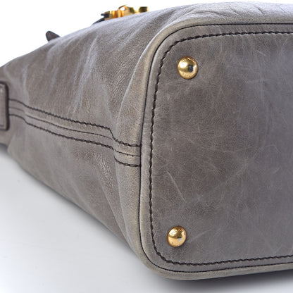 Prada Vitello Shine Hobo Fumo 7 of 11