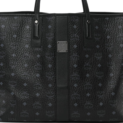 MCM Visetos Large Liz Reversible Shopper Tote Black 12 of 21