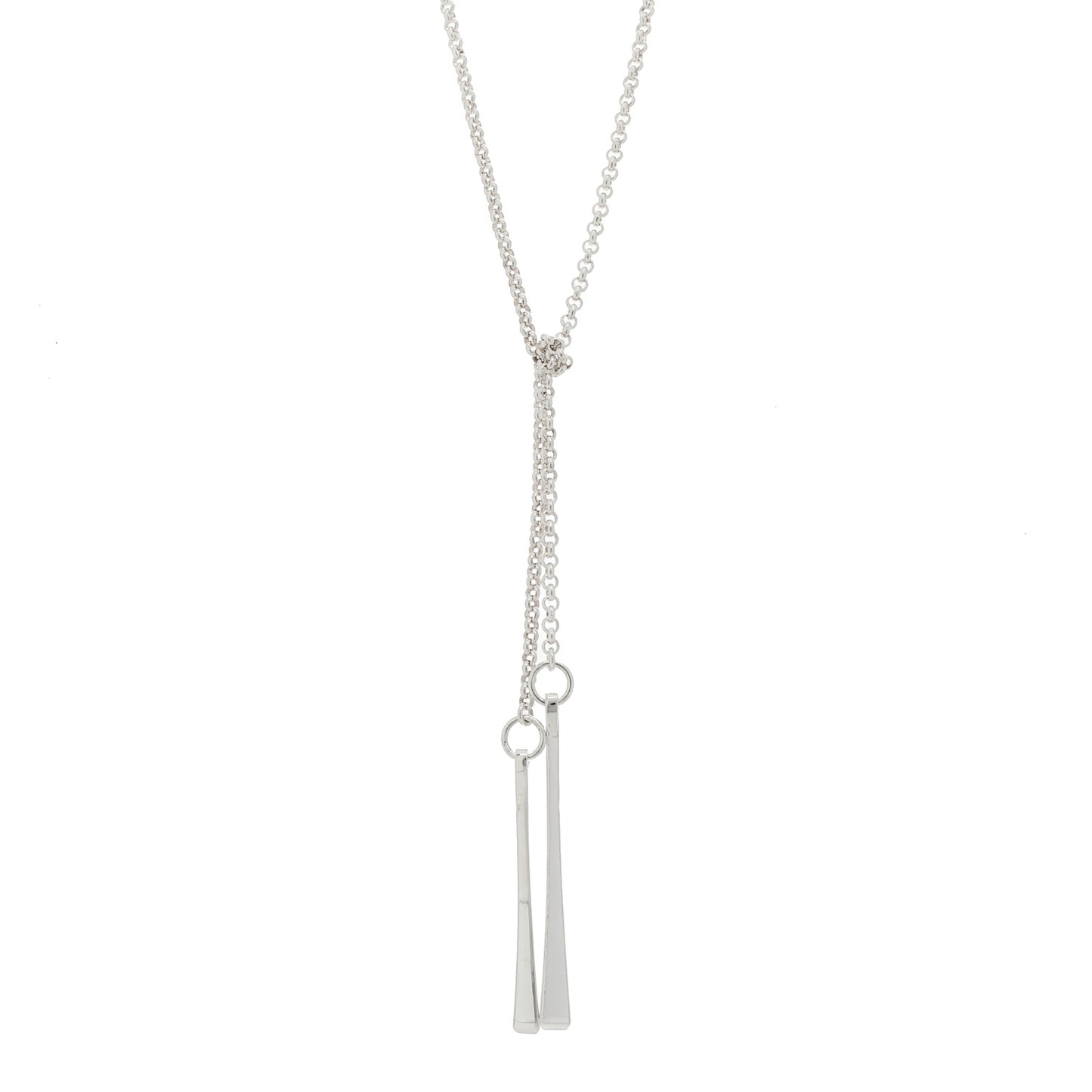 Sterling Silver Clou de Forge Lariat Necklace