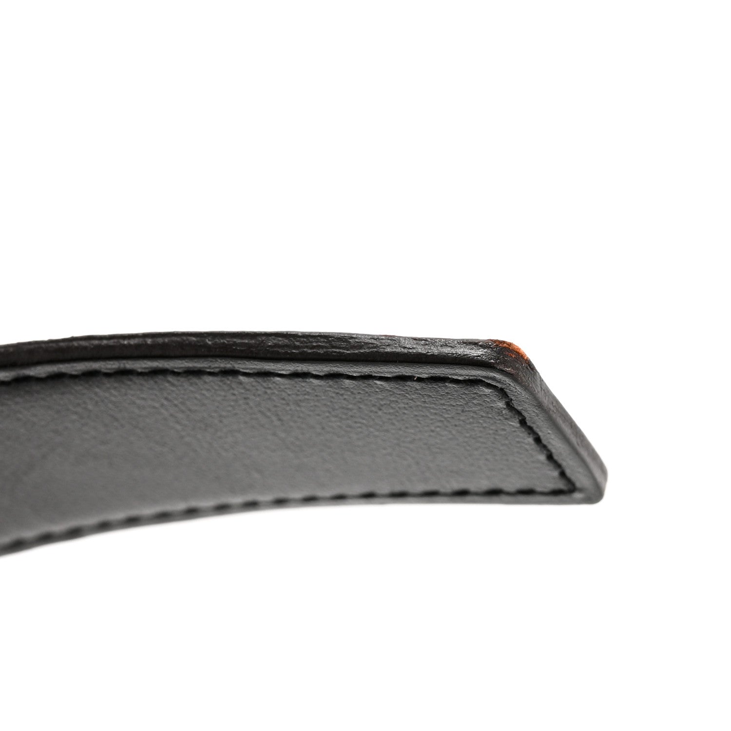 Hermes Box Togo 32mm H Belt 90 36 Black Orange 10 of 11