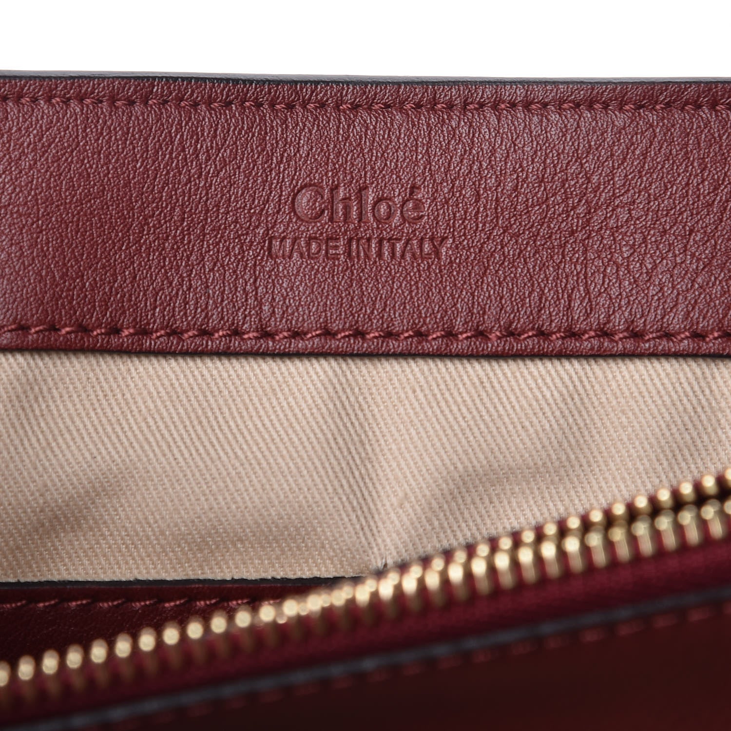 Chloe Calfskin Small Faye Day Shoulder Bag Sienna Red 7 of 9