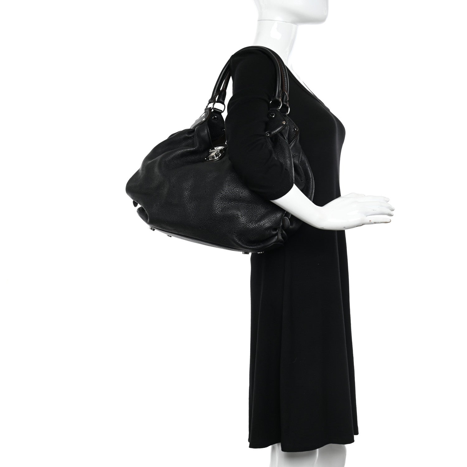 Louis Vuitton LOUIS VUITTON Mahina Neo L Black 2 of 11