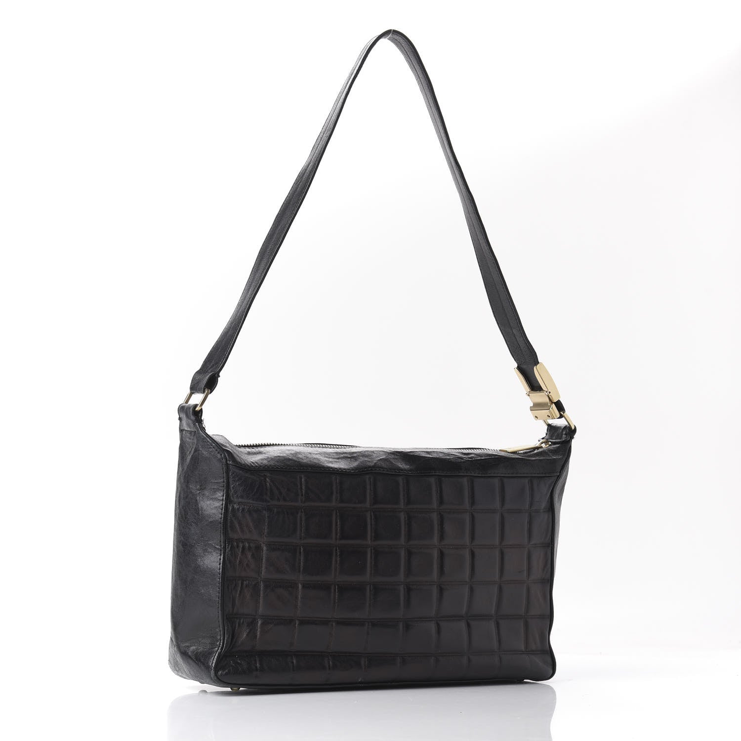 Chanel Quilted Medium Chocolate Bar Shoulder Bag Black 2 of 10