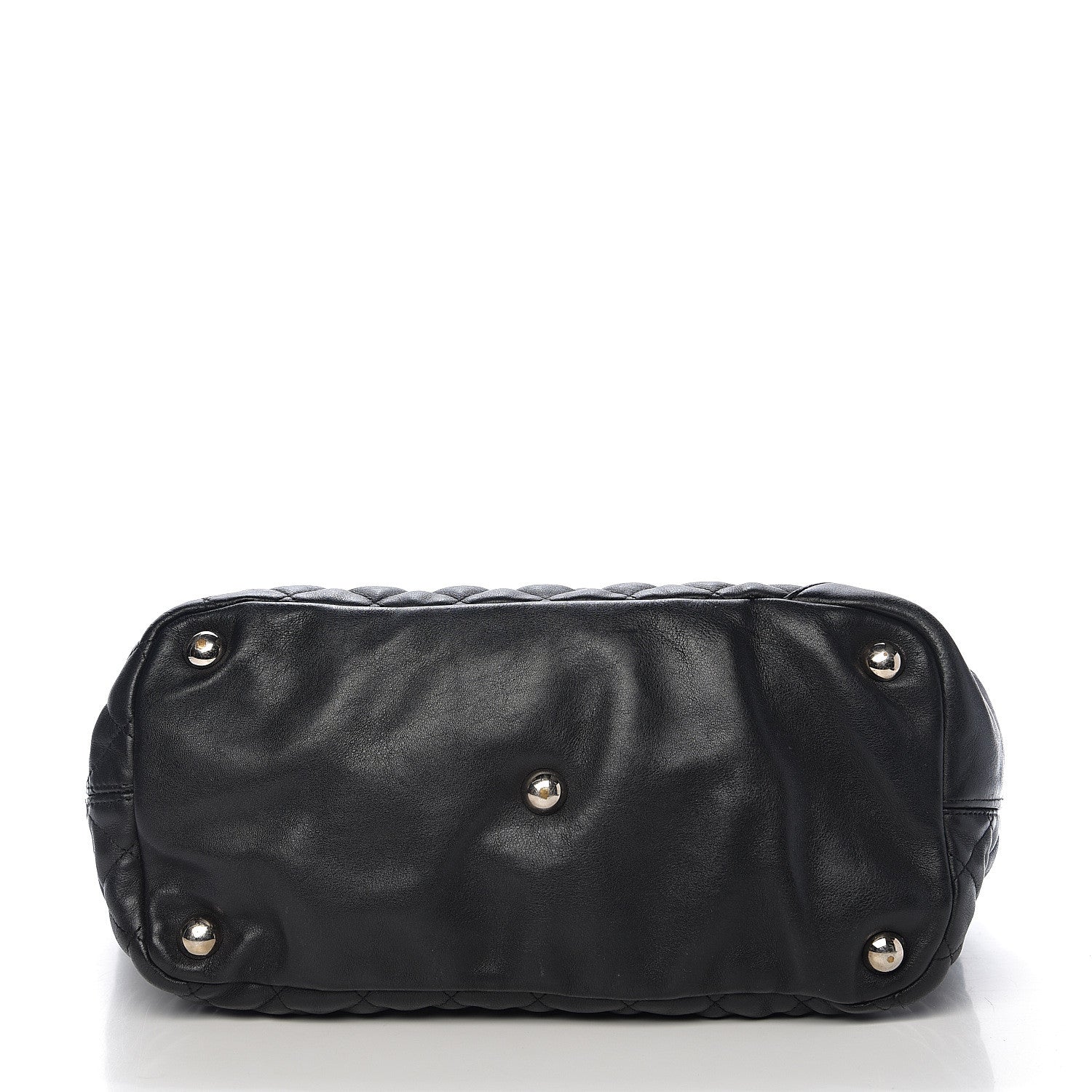 Chanel Calfskin Quilted Large Cambon Tote Black White 10 of 11