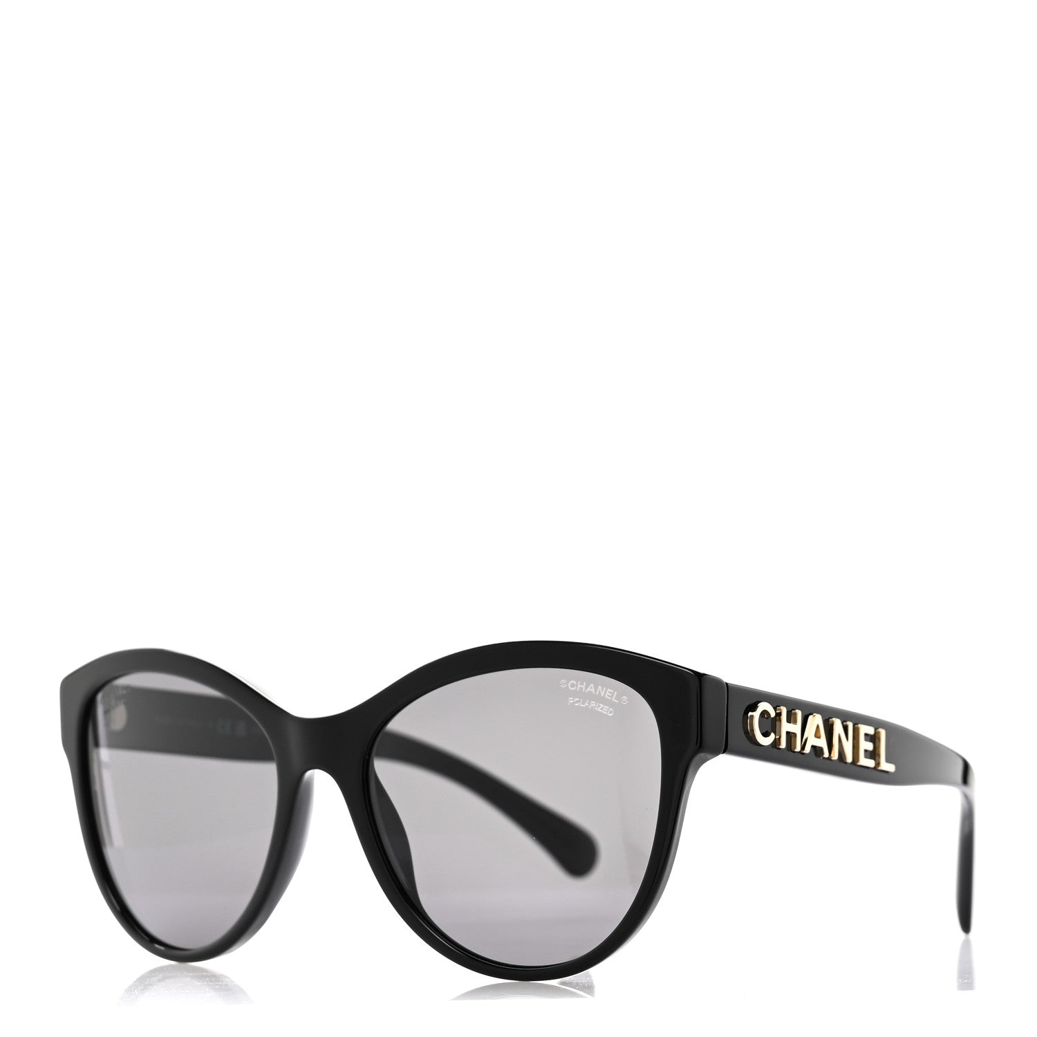 Chanel Acetate Pantos Logo Polarized Sunglasses 5458 Black 1 of 8