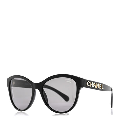 Chanel Acetate Pantos Logo Polarized Sunglasses 5458 Black 1 of 8