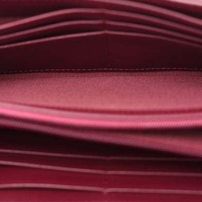 Chanel Caviar Quilted Large Gusset Flap Wallet Burgundy 5 of 7