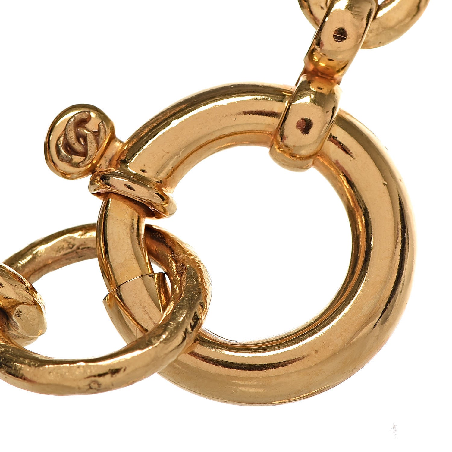 Chanel Triple CC Chain Necklace Gold 4 of 5