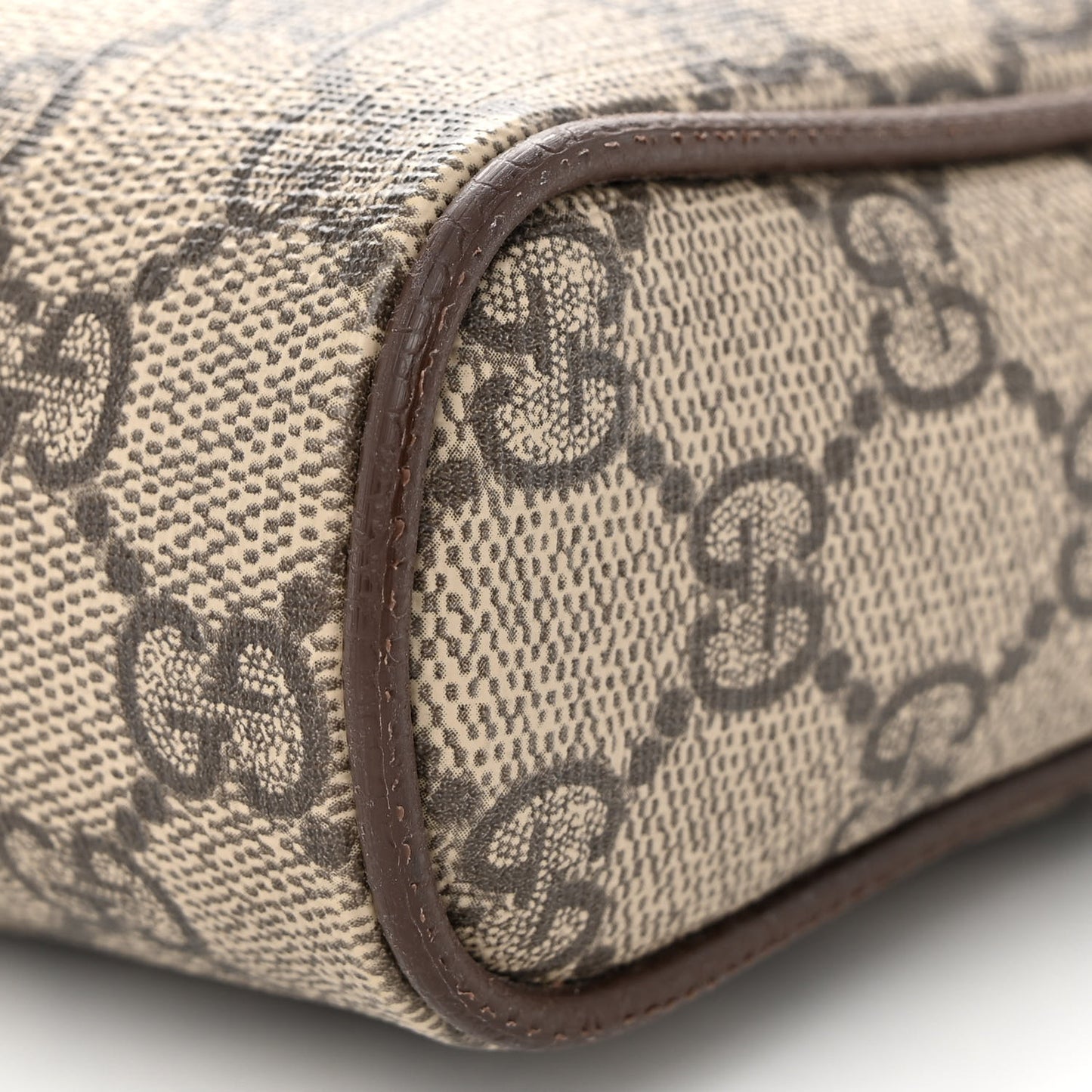 GG Supreme Monogram Web Small Ophidia Messenger Bag Brown
