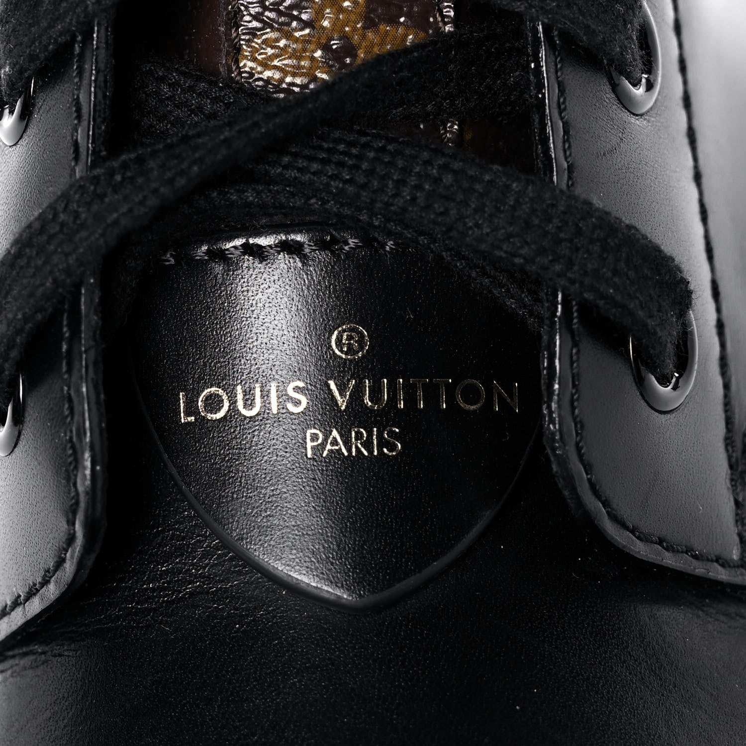 Louis Vuitton Calfskin Monogram Metropolis Flat Ranger Boots 41 Black 8 of 8
