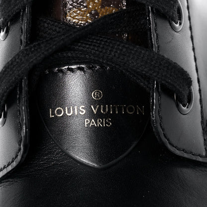 Louis Vuitton Calfskin Monogram Metropolis Flat Ranger Boots 41 Black 8 of 8