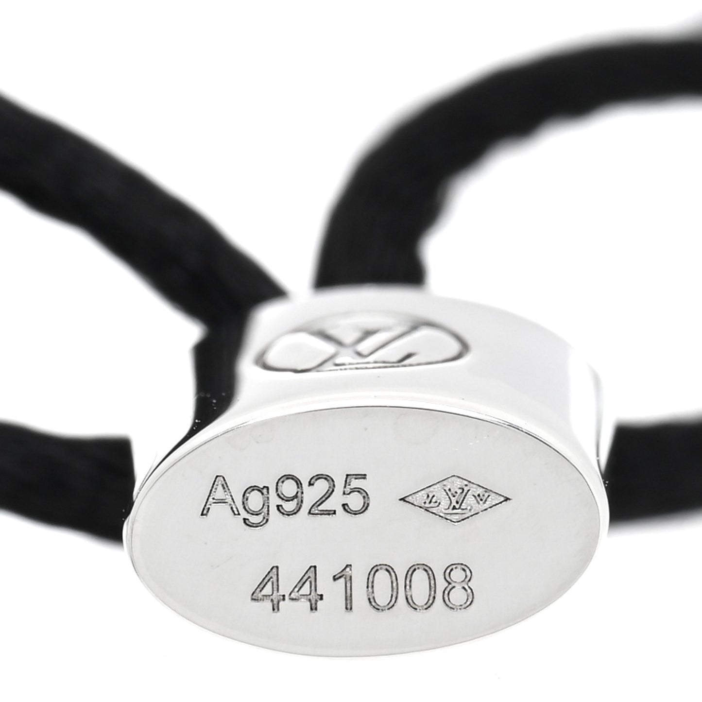 X UNICEF Sterling Silver Lockit Bracelet Black