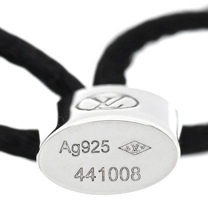 Louis Vuitton X UNICEF Sterling Silver Lockit Bracelet Black 3 of 4