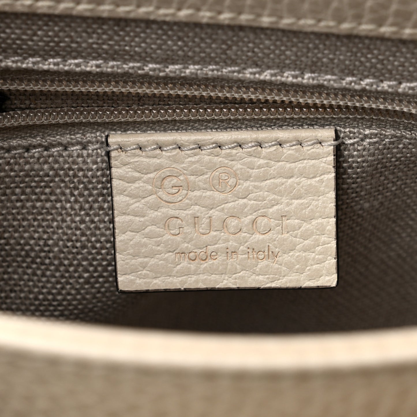 Dollar Calfskin Interlocking G Crossbody Bag Mystic White