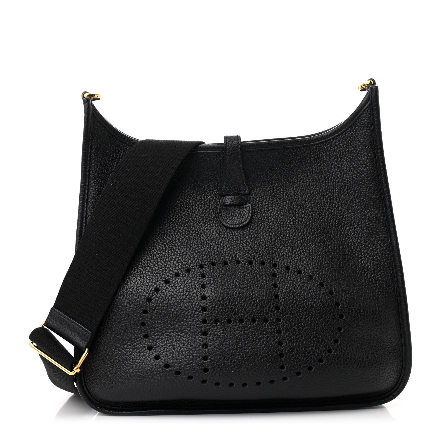Hermes Taurillon Clemence Evelyne III PM Black 1 of 10