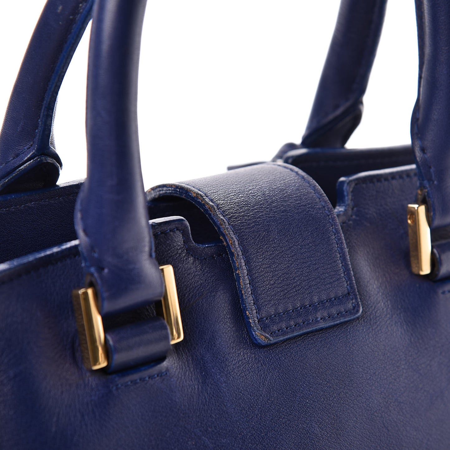 Calfskin Small Classic Y Cabas Royal Blue